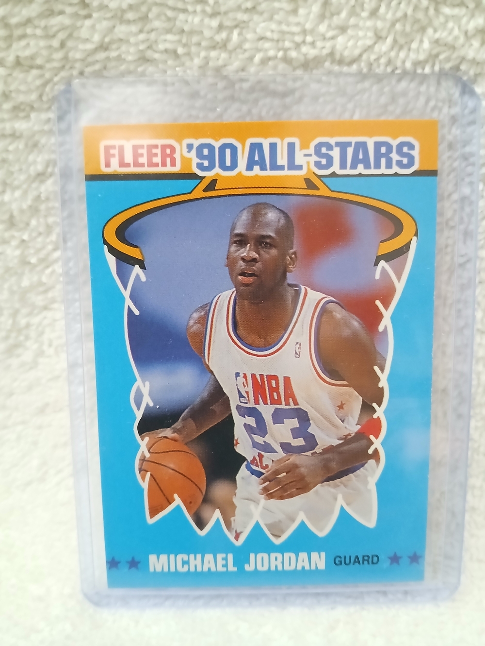 Michael Jordan '90 All-Stars Basketball Trading Card - Blue
